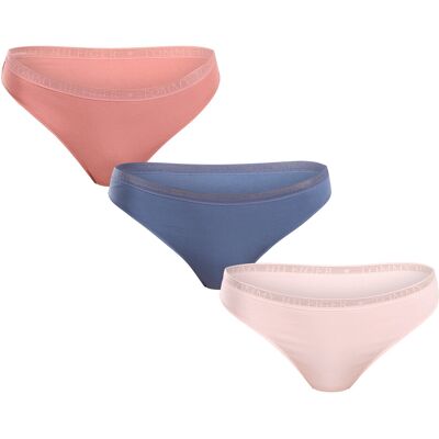 3PACK dámske tangá Tommy Hilfiger viacfarebná (UW0UW04890 0VV) L 3PACK dámske tangá Tommy Hilfiger viacfarebná (UW0UW04890 0VV) L