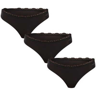 3PACK dámske tangá Calvin Klein čierná (QD5300-UB1) L 3PACK dámske tangá Calvin Klein čierná (QD5300-UB1) L
