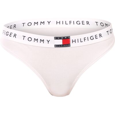 Dámska tangá Tommy Hilfiger biela (UW0UW06039 YBR) S Dámska tangá Tommy Hilfiger biela (UW0UW06039 YBR) S