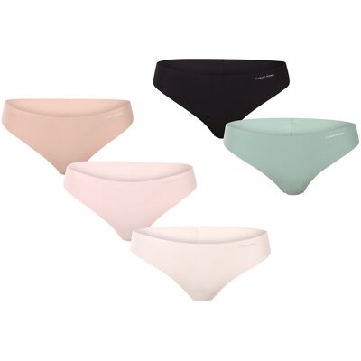 5PACK dámska tanga Calvin Klein bezšvové viacfarebné (QD3556E-31N) L 5PACK dámska tanga Calvin Klein bezšvové viacfarebné (QD3556E-31N) L