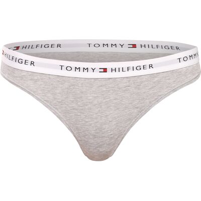 Dámske tangá Tommy Hilfiger sivé (UW0UW03835 P61) XL Dámske tangá Tommy Hilfiger sivé (UW0UW03835 P61) XL