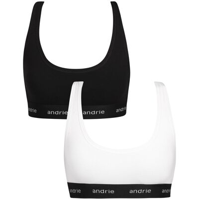 2PACK dámska podprsenka Andrie viacfarebná (PS 2893-black/white) M 2PACK dámska podprsenka Andrie viacfarebná (PS 2893-black/white) M