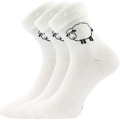 3PACK ponožky Boma vlnené bílé (Ovečkana) M 3PACK ponožky Boma vlnené bílé (Ovečkana) M