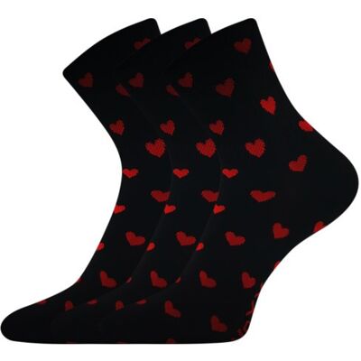 3PACK dámske ponožky VoXX srdíčka viacfarebné (Agapi 2) M 3PACK dámske ponožky VoXX srdíčka viacfarebné (Agapi 2) M