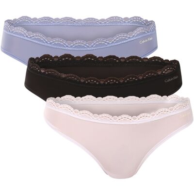 3PACK dámske tangá Calvin Klein viacfarebné (QD5300-3FD) S 3PACK dámske tangá Calvin Klein viacfarebné (QD5300-3FD) S