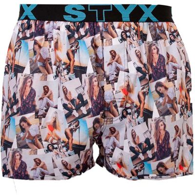 Pánske trenky Styx art športová guma modelky - limitovaná edícia (B1051) L, trenírky Pánske trenky Styx art športová guma modelky - limitovaná edícia (B1051) L, trenírky