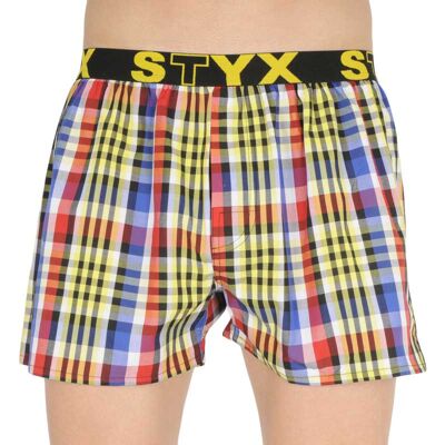 Pánske trenky Styx športová guma viacfarebné (B833) S, trenírky Pánske trenky Styx športová guma viacfarebné (B833) S, trenírky