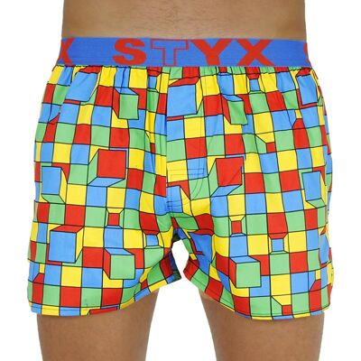 Pánske trenky Styx art športová guma štvorčeky (B959) S, trenírky Pánske trenky Styx art športová guma štvorčeky (B959) S, trenírky