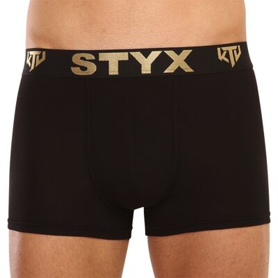 Pánske boxerky Styx / KTV športová guma čierne - čierna guma (GTC960) XXL, trenky Pánske boxerky Styx / KTV športová guma čierne - čierna guma (GTC960) XXL, trenky
