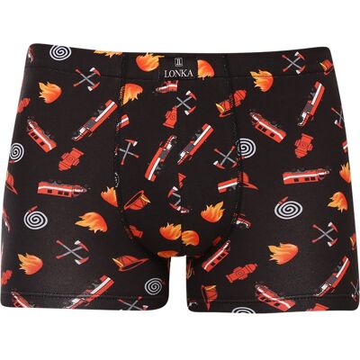 Pánske boxerky Lonka viacfarebné (Kevin-fireman) L, trenky Pánske boxerky Lonka viacfarebné (Kevin-fireman) L, trenky