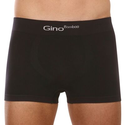 Pánske boxerky Gino bambusové bezšvové čierne (53004) XL, trenky Pánske boxerky Gino bambusové bezšvové čierne (53004) XL, trenky