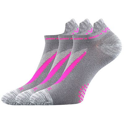 3PACK ponožky VoXX sivé (Rex 10-greyppink) S 3PACK ponožky VoXX sivé (Rex 10-greyppink) S