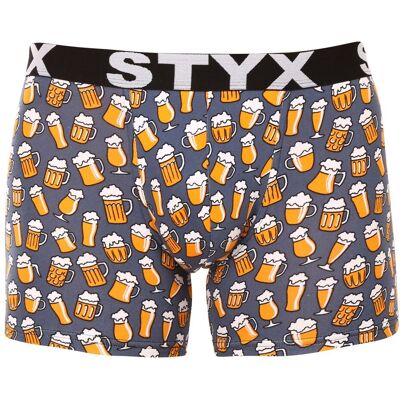 Pánske boxerky Styx long art športová guma pivo (U1357) S, trenky Pánske boxerky Styx long art športová guma pivo (U1357) S, trenky