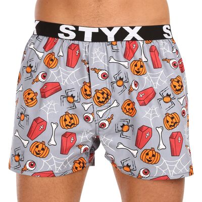 Pánske trenírky Styx art športová guma Halloween rakvy (B1752) S Pánske trenírky Styx art športová guma Halloween rakvy (B1752) S