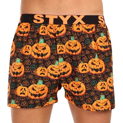 Pánske trenírky Styx art športová guma Halloween tekvica (B1755) M Pánske trenírky Styx art športová guma Halloween tekvica (B1755) M