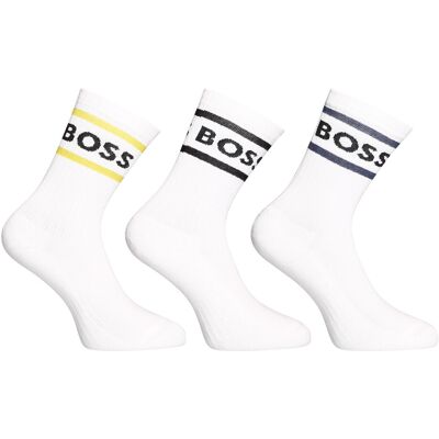 3PACK ponožky BOSS vysoké bielé (50469371 106) M 3PACK ponožky BOSS vysoké bielé (50469371 106) M