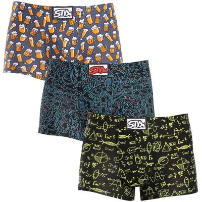 3PACK pánske boxerky Styx art klasická guma viacfarebné (3Q12672) S, trenky 3PACK pánske boxerky Styx art klasická guma viacfarebné (3Q12672) S, trenky
