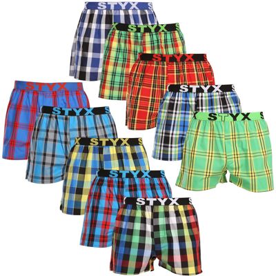 10PACK pánske trenky Styx športová guma (10B111234567890) S, trenírky 10PACK pánske trenky Styx športová guma (10B111234567890) S, trenírky
