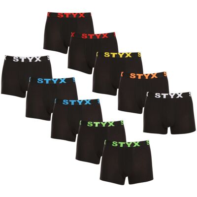 10PACK pánske boxerky Styx športová guma čierné (10G9601) M, trenky 10PACK pánske boxerky Styx športová guma čierné (10G9601) M, trenky