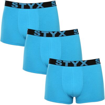 3PACK pánske boxerky Styx športová guma svetlo modré (3G1169) XXL, trenky 3PACK pánske boxerky Styx športová guma svetlo modré (3G1169) XXL, trenky