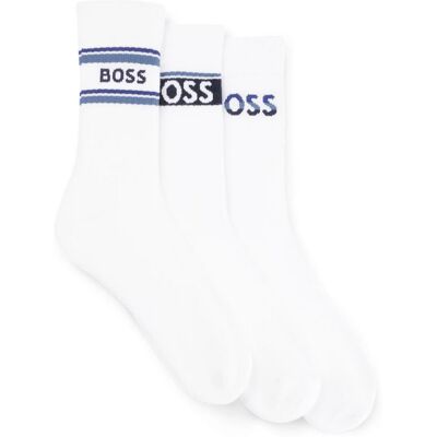 3PACK ponožky BOSS bielé (50502027 100) uni 3PACK ponožky BOSS bielé (50502027 100) uni