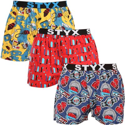 3PACK pánske trenky Styx art športová guma viacfarebné (3B15690) M, trenírky 3PACK pánske trenky Styx art športová guma viacfarebné (3B15690) M, trenírky