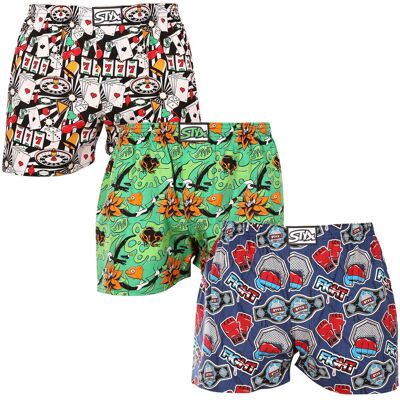 3PACK pánske trenky Styx art klasická guma viacfarebné (3A15367) M, trenírky 3PACK pánske trenky Styx art klasická guma viacfarebné (3A15367) M, trenírky