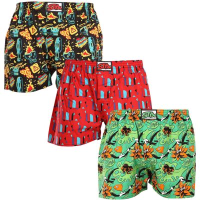 3PACK pánske trenky Styx art klasická guma viacfarebné (3A14879) M, trenírky 3PACK pánske trenky Styx art klasická guma viacfarebné (3A14879) M, trenírky