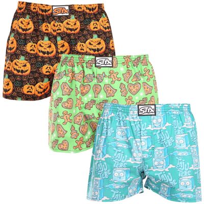 3PACK pánske trenky Styx art klasická guma viacfarebné (3A16735) XL, trenírky 3PACK pánske trenky Styx art klasická guma viacfarebné (3A16735) XL, trenírky