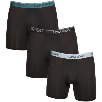 3PACK pánske boxerky Calvin Klein čierné (NB2570A-N2L) M, trenky 3PACK pánske boxerky Calvin Klein čierné (NB2570A-N2L) M, trenky