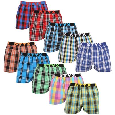 10PACK pánske trenky Styx športová guma (10B102130) S, trenírky 10PACK pánske trenky Styx športová guma (10B102130) S, trenírky
