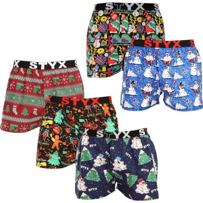 5PACK pánske trenky Styx art športová guma viacfarebné (5B1280814) L, trenírky 5PACK pánske trenky Styx art športová guma viacfarebné (5B1280814) L, trenírky