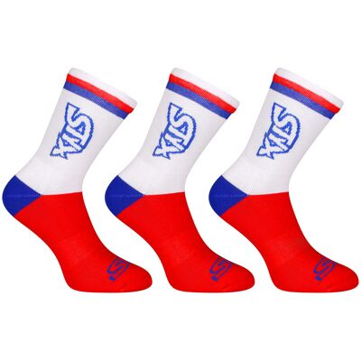 3PACK ponožky Styx vysoké červené trikolóra (3HV10444) L 3PACK ponožky Styx vysoké červené trikolóra (3HV10444) L