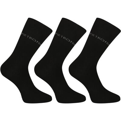 3PACK ponožky Pietro Filipi vysoké bambusové čierné (3PBV001) XL 3PACK ponožky Pietro Filipi vysoké bambusové čierné (3PBV001) XL