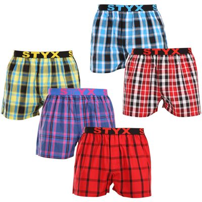 5PACK pánske trenky Styx športová guma viacfarebné (5B103135) L, trenírky 5PACK pánske trenky Styx športová guma viacfarebné (5B103135) L, trenírky
