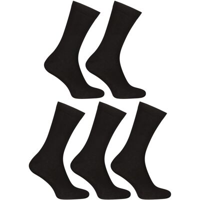 5PACK ponožky Nedeto vysoké bambusové čierne (5PBV01) L 5PACK ponožky Nedeto vysoké bambusové čierne (5PBV01) L