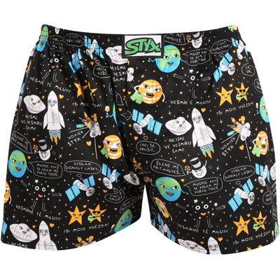 Pánske trenky Styx art klasická guma vesmír (A1758) XXL, trenírky Pánske trenky Styx art klasická guma vesmír (A1758) XXL, trenírky