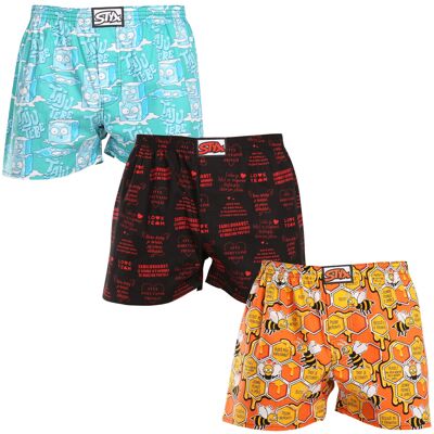 3PACK pánske trenky Styx art klasická guma viacfarebné (3A16477) XL, trenírky 3PACK pánske trenky Styx art klasická guma viacfarebné (3A16477) XL, trenírky