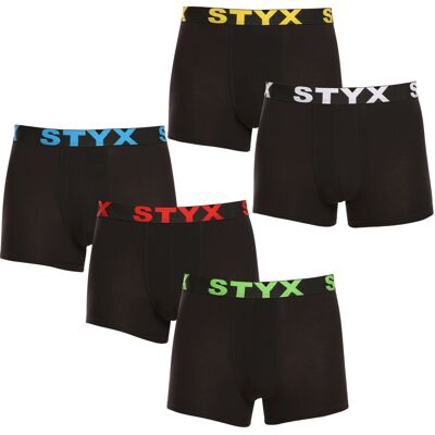 5PACK pánske boxerky Styx športová guma čierné (5G9601) S, trenky 5PACK pánske boxerky Styx športová guma čierné (5G9601) S, trenky