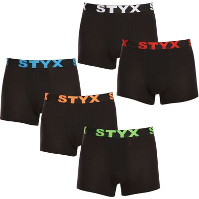 5PACK pánske boxerky Styx športová guma čierné (5G9602) S, trenky 5PACK pánske boxerky Styx športová guma čierné (5G9602) S, trenky