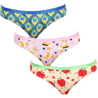 3PACK veselé dámske nohavičky Dedoles (K054241161) XL 3PACK veselé dámske nohavičky Dedoles (K054241161) XL