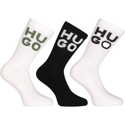 3PACK ponožky HUGO vysoké viacfarebné (50518606 100) M 3PACK ponožky HUGO vysoké viacfarebné (50518606 100) M