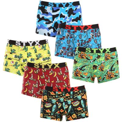 6PACK pánske boxerky Styx art športová guma viacfarebné (6G13198780) S, trenky 6PACK pánske boxerky Styx art športová guma viacfarebné (6G13198780) S, trenky