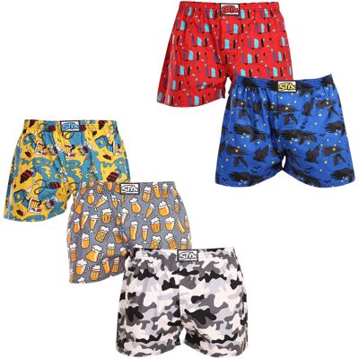 5PACK pánske trenky Styx art klasická guma viacfarebné (5A1377909) L, trenírky 5PACK pánske trenky Styx art klasická guma viacfarebné (5A1377909) L, trenírky