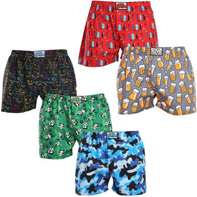 5PACK pánske trenky Styx art klasická guma viacfarebné (5A1379023) L, trenírky 5PACK pánske trenky Styx art klasická guma viacfarebné (5A1379023) L, trenírky