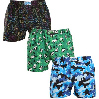 3PACK pánske trenky Styx art klasická guma viacfarebné (3A18023) XL, trenírky 3PACK pánske trenky Styx art klasická guma viacfarebné (3A18023) XL, trenírky