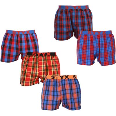 5PACK pánske trenky Styx športová guma viacfarebné (5B0951647) S, trenírky 5PACK pánske trenky Styx športová guma viacfarebné (5B0951647) S, trenírky