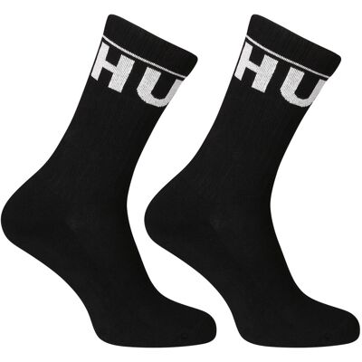 2PACK ponožky HUGO vysoké čierne (50510647 001) M 2PACK ponožky HUGO vysoké čierne (50510647 001) M