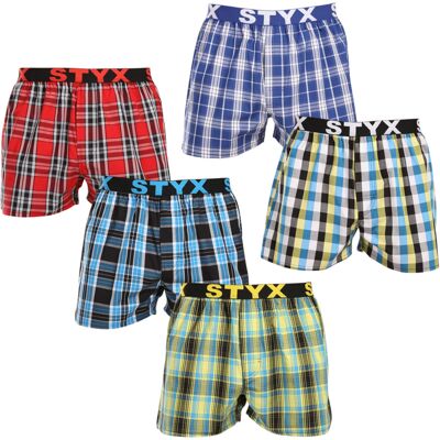 5PACK pánske trenky Styx športová guma viacfarebné (5B102125) M, trenírky 5PACK pánske trenky Styx športová guma viacfarebné (5B102125) M, trenírky
