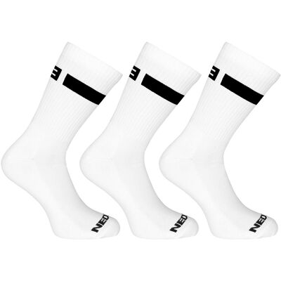 3PACK ponožky Nedeto športové vysoké bielé (3NOB1) L 3PACK ponožky Nedeto športové vysoké bielé (3NOB1) L
